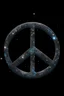Placeholder: Peace symbol made of stardust