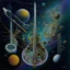 Placeholder: multiverse-like complex surgical instruments mixed with galaxy-like musical instruments,,Abstract painting formed by a mix of human flesh-like surgical instruments and universe-like musical instruments,neuralink,minimalism,Painting By Adrian Ghenie, Rene Magritte, Salvador Dali, Lucian Freud