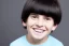 Placeholder: Photo of a boy with a Huge grin and Bowl cut black hair