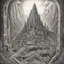 Placeholder: drawing by artist Otto Rapp: souvenirs of Minas Tirith