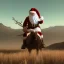 Placeholder: franz frazetta styl,santa claus in the middle of the corn field