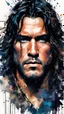 Placeholder: Face portrait of Conan the Barbarian. biohazard warnings. shell shock. post traumatic visions. chromatic aberration. rgb channel separation. amalgamation of ghost and machine. spirit metamorphosing into human. howard pyle. carne griffiths. Satoshi hashimoto. Joan Semmel. derek gores. akihiko yoshida. greg rutkowski. Ronan Le Fur. Dylan Kowalski Base Image: