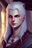 Placeholder: Cute friendly Witcher, playing with cute cats, perfect eyes, perfect iris, graphic novel, style Elisabeth Kreitz