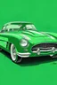 Placeholder: dessine une voiture verte des années 1950 sportive