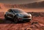 Placeholder: A Tesla 'Model Y' is parked, at the Cydonia region on Mars. (CINEMATIC, WIDE ANGLE LENS, PHOTO REAL)