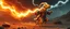 Placeholder: a space sheep wizard in robes with no hair or wool, and orange lizard like skin, running crazy like a dino, dropping lightening with a hammer like Thor