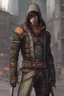 Placeholder: Male human rogue in a city