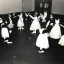 Placeholder: Old Creepy photo of new years eve cats dancing