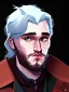 Placeholder: Portrait of a 30 year old strange gay wizard like John Snow