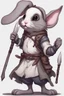 Placeholder: evil cute bunny adventurer dnd art realism