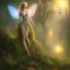 Placeholder: luminous fairy in magical countryside