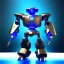 Placeholder: Metal blue transformer robot