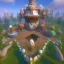 Placeholder: q-version mmo architecture concept in dofus，vertical view