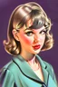 Placeholder: make a portrait of a 1950's Taylor Swift