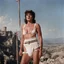 Placeholder: [Jason and the Argonauts (1963)] Crying woman in cotton undies, Crucified