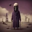 Placeholder: A reaper on the oilfields make for your shallow grave, wrap you in a flag and forget your name, by Anton Semenov, by Yves Tanguy, by Victor Pasmore, Westerngaze surreal album cover illustration, scary sepia and purple complimentary shades, octane render, gritty, weird, volumetric lighting, abstractions