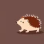 Placeholder: hedgehog, cute, brown body, humanoid body, arms, legs, cute face, cartoon, soviet cartoon,