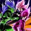 Placeholder: Fight scene between cell and goku