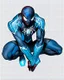 Placeholder: spider-man as DC blue lantern