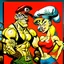 Placeholder: Popeye y su novia flaca Oliva, arte estilo pop, calidad ultra, hiperdetallado, 64k, full body