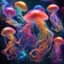 Placeholder: rainbow jellyfishes in space, nebula in bakcground, Liquid Structure, Splash, professional, Photography, Intricate Patterns, Ultra Detailed, Luminous, Radiance, beautiful, Ultra Realism, Complex Details, Intricate Details, 16k, HDR, High Quality, Trending On Artstation, Sharp Focus, Studio Photo, Intricate Details, high contrast, bright vibrant colors