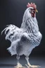 Placeholder: chicken completely made of square cubes, full body portrait, full white, meticulously intricate perfectly symmetrical extremely detailed, full body and melting details, dramatic pose, portrait, pixiv daily ranking, pixiv, extreme depth of field, artstation, sculpture style, spectacular details, volumetric lighting, masterpiece, cinematic, Hollywood production, 8k resolution high definition, max octane render, vivid colors, max resolu