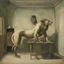 Placeholder: a chimera in a subliminal room, a chimera in a subliminal room, depicted by balthus