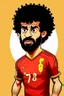 Placeholder: mo salah football player cartoon 2d