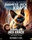 Placeholder: Create a realistic movie poster for 'Siamese Jack the Krack' featuring a siamese in an adventurous setting, with futuristic elements, dramatic lighting, and the tagline 'Tiny Paws, Epic Quests: Unleash the Adventure with Siamese Pete!' with a release date of September 13, 2024