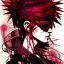 Placeholder: beautiful punk girl, hyper detailed, intricately detailed, illustration by <kilian eng> <Yoji Shinkawa>, darkred tones,