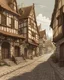 Placeholder: draw a realistic street in a medieval town