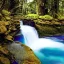 Placeholder: Cybeepunk picture, fantasy, three way of Beautiful water falls, highest peak island