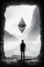 Placeholder: tom lee ethereum oracle of delphi seeing the future in the style of surrealism black and white