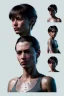 Placeholder: Ultra Realistic image, 25 years old brunette woman, Madrid, portrait, small stature, small chest, yakuza body tattoo, vibrant color, highly detailed, art stations, concept art, smooth, unreal engine 5, god rays, ray tracing, RTX, lumen lighting, ultra detail, volumetric lighting.