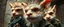 Placeholder: airbrush and pen outline, french art , extreme close up on cheeky fluffy weasel hairy goblin military prison guard troupe news anchor elf family scumbag , pinhole cam, airbrush 3d rendering, in the style of Titian and Rembrandt