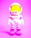 Placeholder: popmart space molly on solid background color