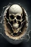 Placeholder: a haunting image of an embryonic human skeleton emerging from a cracked egg