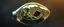 Placeholder: highly regular and hairy transparent soccer ball space ship with green alien director men inside, front flaps, ailrons, smiling welcoming, reading scrolls