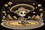 Placeholder: Digital art, high quality, digital masterpiece, natural illumination, spotlight illumination, night illumination, (1 Cute skeleton:1.5), (Happy:1), (Peruvian Sombrero:1), (Peruvian Poncho:2), Nazca desert, Nazca Lines, UFO