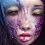 Placeholder: melting watercolor paint as woman's face, wearing hijab, dripping, melting face, fine detail, highly intricate, modern surrealism painting, fog, high-quality, volumetric lighting, 8k, ultrahd, George Grie, Marco Escobedo, Igor Morski,Brian Froud, Howard Lyon, Selina French,annie stokes