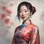 Placeholder: dnd, portrait of asian in cheongsam