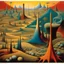 Placeholder: Surreal essence of a dreamlike landscape, inspired by the poetic and emotionally rich style of Max Ernst, vivid colors, enigmatic forms, and an underlying sense of mystery that resonates with the viewer's emotions