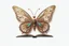 Placeholder: Gold and Silver DNA Strands, forming an intricate, book with butterflys ,surreal shape and coloring. Millions upon millions of unique colors glisten from it's scales. White Background
