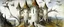 Placeholder: A white vampire bat chateau painted by Salvador Dali