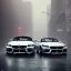 Placeholder: singular 2022 BMW Z4 in the rain in a big city