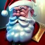 Placeholder:  octane render, 8k, high detail, Santa , portrait, metallic