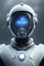 Placeholder: Black intergalactic pilot suit Quorra, portrait, bright white eyes, wearing high tech pilot helmet, beautiful face, white smoke, dark, rage, sorrow, high definition, ultra 8 k, volumetric lighting, blue fire, fog