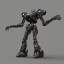 Placeholder: Mecha with metal spider legs his hands are machine guns. Driver is animal