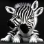 Placeholder: cute baby zebra