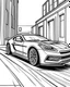 Placeholder: Create a car coloring page, white background, straight lines